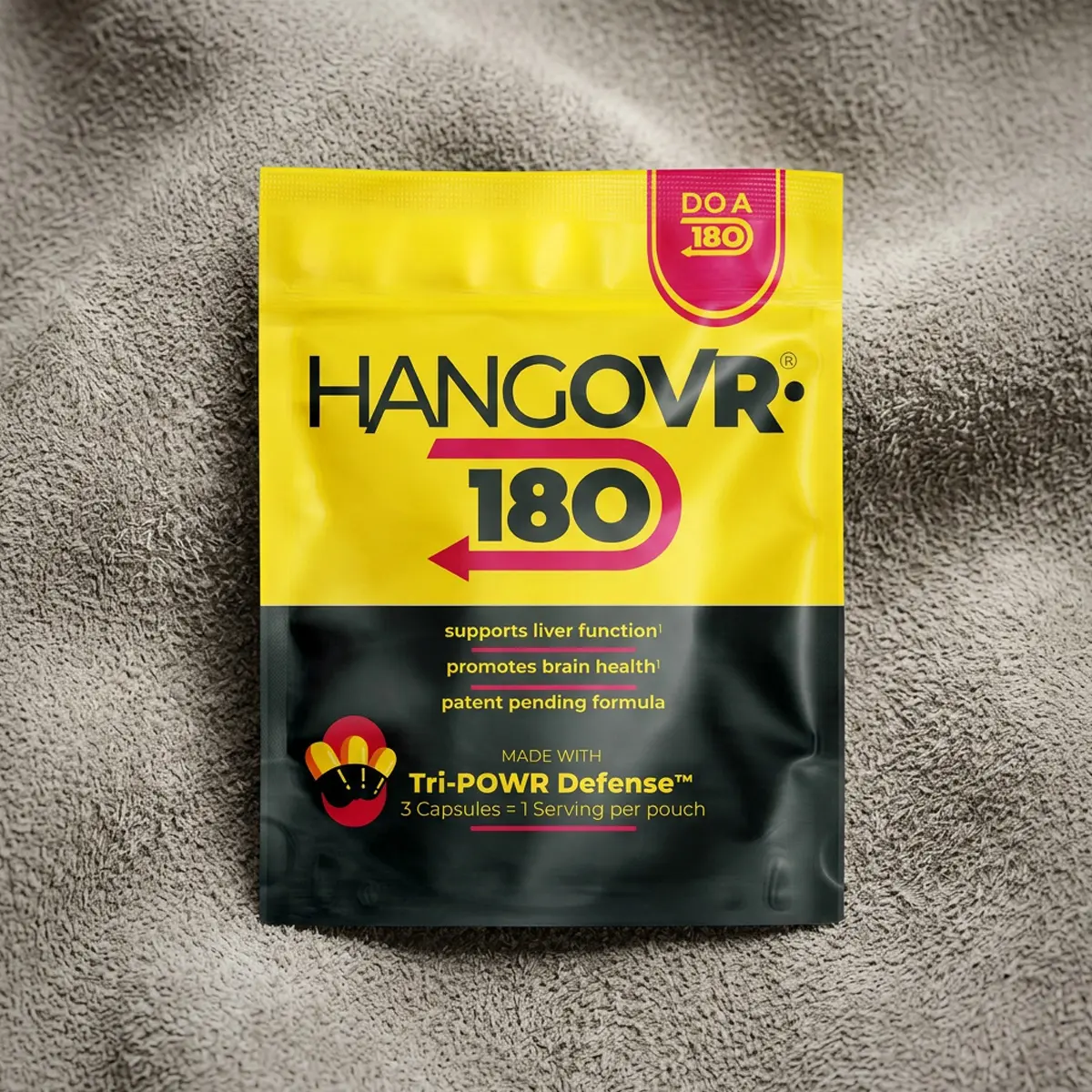 HANGOVR180® product pouch